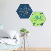 Indigifts Diwali Decoration Items for Home Décor Hexagon Wall Decor Poster Frame